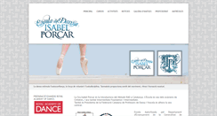 Desktop Screenshot of isabelporcarballet.com